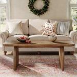 Tribesigns Rectangle Coffee Table, 47-Inch Wood Rectangular Living Room Table, Farmhouse Accent Center Low Cocktail Tea Table with Sturdy Base & Rounded Corners, Easy Assembly (Rustic Brown)