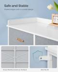 SONGMICS Kids Dresser with 6 Drawers, Boys Girls Dresser, with Water-Resistant Tabletop, Storage Organizer Cabinet, for Bedroom Hallway, Gray UGKR101G01