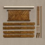 Bme Vivian 14 Inch Queen Size Bed Frame with Headboard, Rustic & Scandinavian Style with Solid Acacia Wood, No Box Spring Needed, 12 Strong Wood Slat Support, Easy Assembly, Queen, Chestnut