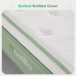 Novilla Queen Size Mattress, 10 Inch Hybrid Mattress in a Box, Foam with Individual Pocket Coils for Quality Sleep, Pillow Top Queen Mattresses with Quilted Cover, Release Pressure