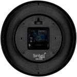 Bernhard Products Black Wall Clock 8" Silent Non-Ticking Quality Quartz Battery Operated Small Clock for Home/Office/Kitchen/Classroom/Bedroom Easy to Read