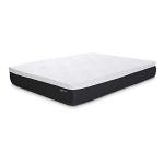 Amazon Basics Gel Memory Foam Mattress, Firm, Cooling, Queen Size Mattress, CertiPUR-US® Certified Foam, 80 x 60 x 12 inches, White/Dark Gray