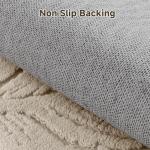 Pauwer Area Rugs for Living Room 8x10, Machine Washable Non Slip Neutral Boho Modern Rug, Soft Fluffy Carpet for Bedroom Dining Room Nursery Office Indoor Farmhouse, Beige