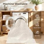 Pauwer Area Rugs for Living Room 8x10, Machine Washable Non Slip Neutral Boho Modern Rug, Soft Fluffy Carpet for Bedroom Dining Room Nursery Office Indoor Farmhouse, Beige