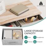 YITAHOME Dresser with 9 Drawers - Fabric Storage Tower, Organizer Unit for Room, Living Room, Hallway, Closets - Sturdy Steel Frame, Wooden Top & Easy Pull Fabric Bins (Light Gray)