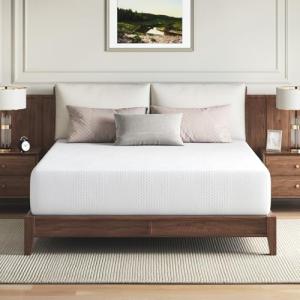 Novilla Queen Size Mattress, 14 inch Gel Memory Foam Mattress, Queen Mattresses for Cooling Night Sleep & Pressure Relief, CertiPUR-US Certified, White