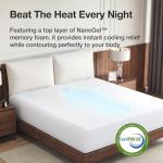 Novilla Queen Size Mattress, 14 inch Gel Memory Foam Mattress, Queen Mattresses for Cooling Night Sleep & Pressure Relief, CertiPUR-US Certified, White
