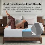 Novilla Queen Size Mattress, 14 inch Gel Memory Foam Mattress, Queen Mattresses for Cooling Night Sleep & Pressure Relief, CertiPUR-US Certified, White