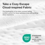 Novilla Queen Size Mattress, 14 inch Gel Memory Foam Mattress, Queen Mattresses for Cooling Night Sleep & Pressure Relief, CertiPUR-US Certified, White