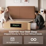 SLEEP100 Queen Mattress 12 Inch, 5-Zone Deep Sleep Firm Mattress with Extra Lumbar & Shoulder Support, Hotel Collection Hybrid Mattresses Pain Relief - Fiberglass Free - No Odor - 365 Night Trial
