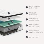 Signature Design by Ashley Chime 12 Hybrid Innerspring Queen Size Mattress, Ultra Plush Feel, Gel Memory Foam for Lumbar Support, Mattress in a Box, 12 Inch