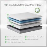 Novilla Memory Foam Mattress Queen, Queen Size Mattress 10 inch with Gel Foam for Comfortable Sleep & Pain Relief & Body Support, CertiPUR-US Certified