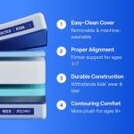 Nectar Kids Twin Mattress 8” - 2-Sided Design for Growing Children - Pressure Relieving Memory Foam - Fiberglass Free - 365 Night Trial - Mattress in a Box