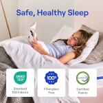 Nectar Kids Twin Mattress 8” - 2-Sided Design for Growing Children - Pressure Relieving Memory Foam - Fiberglass Free - 365 Night Trial - Mattress in a Box