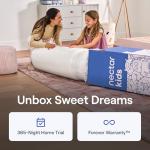 Nectar Kids Twin Mattress 8” - 2-Sided Design for Growing Children - Pressure Relieving Memory Foam - Fiberglass Free - 365 Night Trial - Mattress in a Box
