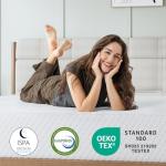 Novilla 10 Inch King Mattress, Memory Foam Mattress King with Breathable Comfort Layer & High-Density Base Foam for Pressure Relief & Support, CertiPUR-US Certified for a Cool & Refreshed Sleep