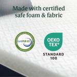 Zinus 12 Inch Queen Cooling Comfort Hybrid Mattress [New Version], Fiberglass Free, Medium Firm Feel, Motion Isolation, Certified Safe Foams & Fabric