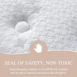 Sleepmax Queen Mattress 14 Inch - Hotel-Collection Hybrid Mattress Pain Relief - Extra Lumbar & Hip Support - Cooling Gel Bed in a Box Spine Alignment - CertiPUR-US, Fiberglass-Free, 365-Night Trial