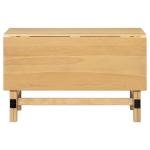 Merax Farmhouse Wood Extendable Dining Table with Drop Leaf for Small Places, Modern Freestanding Scalable Desk for Kitchen & Living Room, Natural