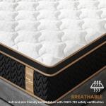 Firm Queen Mattress 14 Inch, Luxury Hotel Cooling Queen Size Hybrid Mattress in a Box, 7-Zones Individual Pocket Spring, Extra Hip/Shoulder/Lumbar Support, Fiberglass-Free, 365-Night Trial,CertiPUR-US