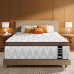 BedStory Queen Mattress 14 Inch - Firm Hybrid Mattress with Orthopedic Spinal Support for Back Pain - 2.0mm Advanced Pocket Spring and Motion Isolation Technology, CertiPUR-US Certified