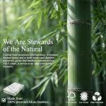 Yechen Japanese Joinery Bamboo King Bed Frame with Upholstered Headboard, Mid-Century FSC-Certified Solid Bamboo Wood Platform Beds, Noise-Free with Metal Support, Easy Assembly, No Box Spring Needed