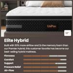 Extra Firm Queen Mattress 12 Inch- Firm Hybrid Mattresses in a Box with Individual Pocket Spring for Motion-Isolation & Pain Relief-Fiberglass Free Bed with 365 Night Trial, CertiPUR-US Certified
