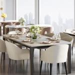 GarveeHome 70.8 in Industrial Dining Table for 6, Wooden Long Dinner Table with Mortise Tenon Design, Kitchen Table with Sturdy Metal Legs, for Dining Room Home Office Living Room, Grey