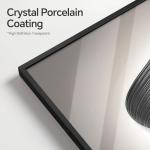 Framed Modern Black and White Abstract Wall Art for Living Room, Large 3 Piece Bright Style Silvery Artwork for Walls, Luxury Painting Prints for Dining Room Hallway Office Wall Decor, 24x36 In