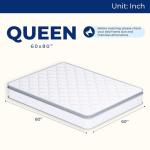 Neo Sleep Queen Size Mattress, 10 Inch Hybrid Comfort & Supportive Mattress in a Box, Cooling Gel Memory Foam and Pocket Springs with Pressure Relief, CertiPUR-US Certified, Medium Firm