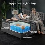 Queen Size Mattresses, 14 Inch Luxury Hybrid Queen Mattress in a Box, Gel Memory Foam Mattress with Pocket Springs, Pressure Relief, Cooling Sleep, Extra Edge Support, Fiberglass-Free, CertiPUR-US