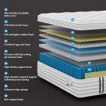 BedStory 14 inch Extra Firm Queen Size Mattress, Hybrid Mattress in a Box for Pressure and Back Pain Relief, Signature Collection Deep Sleep Mattresses, 10 Years Warranty, 365 Nights Trial