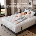 BedStory 14 inch Extra Firm Queen Size Mattress, Hybrid Mattress in a Box for Pressure and Back Pain Relief, Signature Collection Deep Sleep Mattresses, 10 Years Warranty, 365 Nights Trial