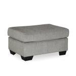 Signature Design by Ashley Altari Modern Rectangular Accent Ottoman, Light Gray