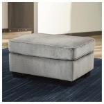 Signature Design by Ashley Altari Modern Rectangular Accent Ottoman, Light Gray