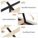 IDEALHOUSE King Size Bed Frame with Storage Drawers, Corduroy Upholstered Platform Bedframe with Wingback, Headboard and Footboard, No Box Spring Needed, Beige