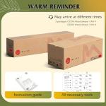 WLIVE 6 Drawer Led Dresser for Bedroom, 51" White Wood Dresser Storage Organizer with Charging Station for 55" TV, Dressers with Open Shelves, Hanging Rack, Chest of Drawers for Closet, Living Room