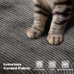 106" Corduroy Sectional Couch, Boneless L Shaped Couch with Deep Seat, Cloud Foam Sofa with Oversized Chaise, Sectional Sofa No Assembly Needed for Living Room