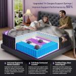 FANSACE California King Mattress, 14 Inch Deluxe Hybrid Cal King Mattress in a Box, Cooling-Gel Memory Foam & Pocket Springs, Medium Firm, Pressure Relief, Extra Edge Support [2026 Upgraded Support]