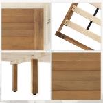 Cozyman Wood Platform Bed Frame King Size with Headboard, Camas King, Acacia Wood, No Box Spring Needed, Easy Assembly, Dark Wood
