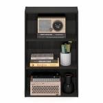 Furinno Basic Book Shelf, 3-Tier Bookshelf, Cube Storage Organizer Bookcase with Open Shelf, 7 x 17 x 26, for Living Room, Bedroom, Home Office, Espresso