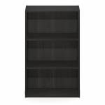 Furinno Basic Book Shelf, 3-Tier Bookshelf, Cube Storage Organizer Bookcase with Open Shelf, 7 x 17 x 26, for Living Room, Bedroom, Home Office, Espresso