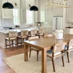 Nathan James Beacon Bohemian Boucle Bar Stool, Upholstered Counter Height Chair with Solid Wood Frame and Woven Seagrass Back for Kitchen Island, Light Brown/Seagrass/Cream Boucle