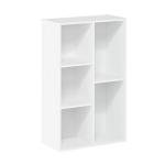Furinno LUDER Book Shelf, 5-Cube Bookshelf, Reversible Bookcase with Open Shelves, 9.4 x 19.5 x 31.5, Easy Assembly, for Living Room, Bedroom, Home Office, Plain White
