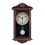 jomparis Pendulum Wall Clock Gifts for Dad,Dad Gifts for Christmas Retro Quartz Decorative Battery Operated Wall Clock for Living Room, Office, Home Decor(16 Inch, Bronze)
