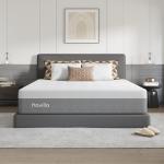 Novilla 14 Inch King Size Memory Foam Mattress in a Box, Pressure Relieving & Plush Comfort, Bliss, Grey