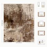 Yarooge 8x10 Rugs for Living Room - Modern Abstract Washable Rug, Ultra Soft Non Slip Low Pile Large Rugs, Floor Carpet for Bedroom Dining Room Office Laundry Nursery Home(A-Brown)