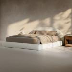 RECCI AirFrame Half-Moon Upholstered King Platform Bed Frame, Velvet Curved Arched Base with Headboard, 5 Inch Fully Round Cushioned Foam, No Box Spring Needed, Easy Assembly