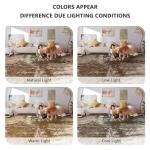 Yarooge 8x10 Rugs for Living Room - Modern Abstract Washable Rug, Ultra Soft Non Slip Low Pile Large Rugs, Floor Carpet for Bedroom Dining Room Office Laundry Nursery Home(A-Brown)