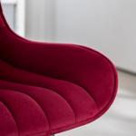 Whiterye Bar Stools Set of 2 - Burgundy Counter Height Bar Stools Velvet Fabric Upholstered Bar Stools 24 Inches Seat Height Barstools with Backs Bar Chairs for Kitchen Island (Burgundy).